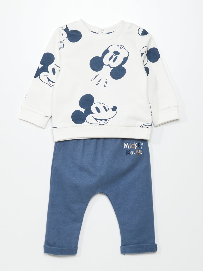 Ensemble jogging 'Mickey' - 2 pièces bleu - Kiabi