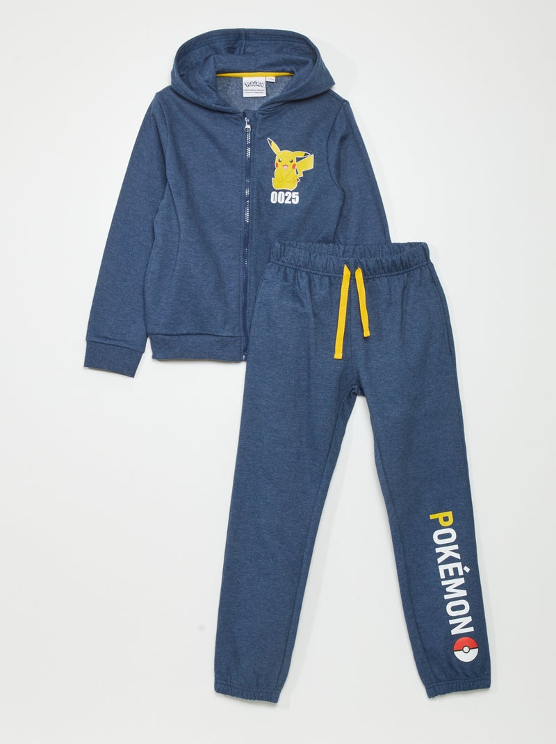Ensemble jogging 'Pikachu' 'Pokémon' - 2 pièces bleu - Kiabi