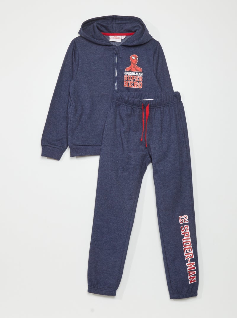 Ensemble jogging 'Spiderman' - 2 pièces Marine - Kiabi