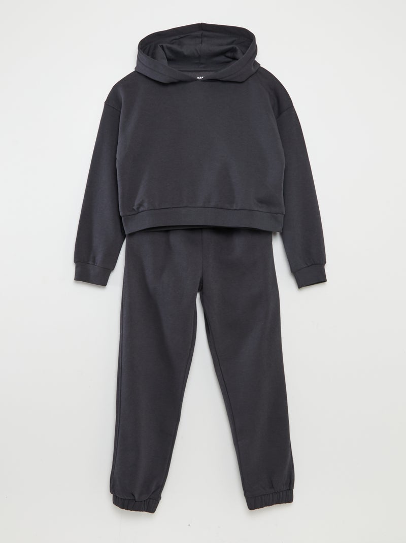 Ensemble jogging + sweat à capuche - 2 pièces Gris - Kiabi
