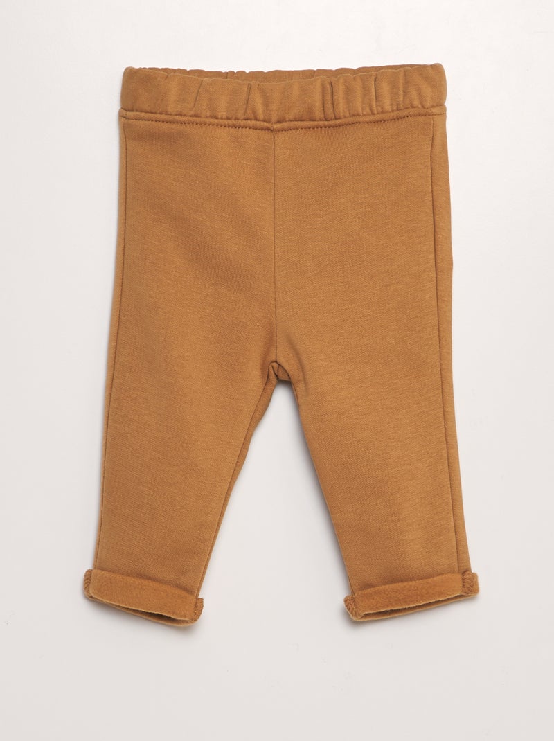 Ensemble jogging sweat + pantalon - 2 pièces Blanc/jaune - Kiabi