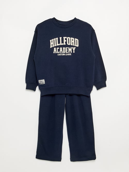 Ensemble jogging sweat + pantalon - 2 pièces - Kiabi