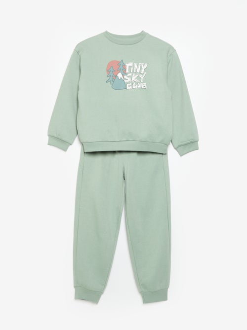 Ensemble jogging sweat + pantalon - 2 pièces - Kiabi