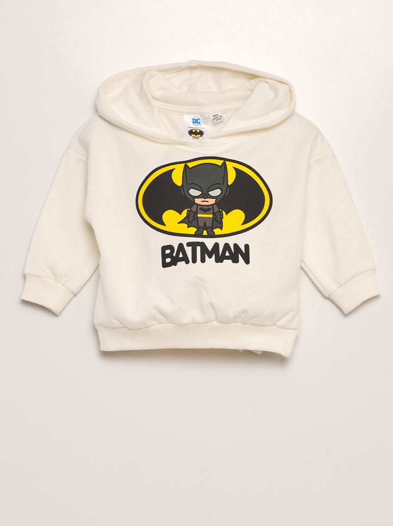 Ensemble jogging sweat + pantalon 'Batman' 'DC Comics'  - 2 pièces Blanc - Kiabi