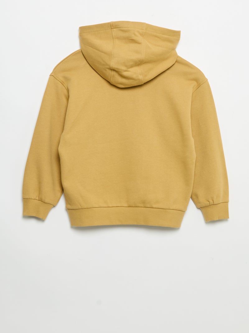 Ensemble jogging sweat zippé à capuche + jogging - 2 pièces Jaune - Kiabi