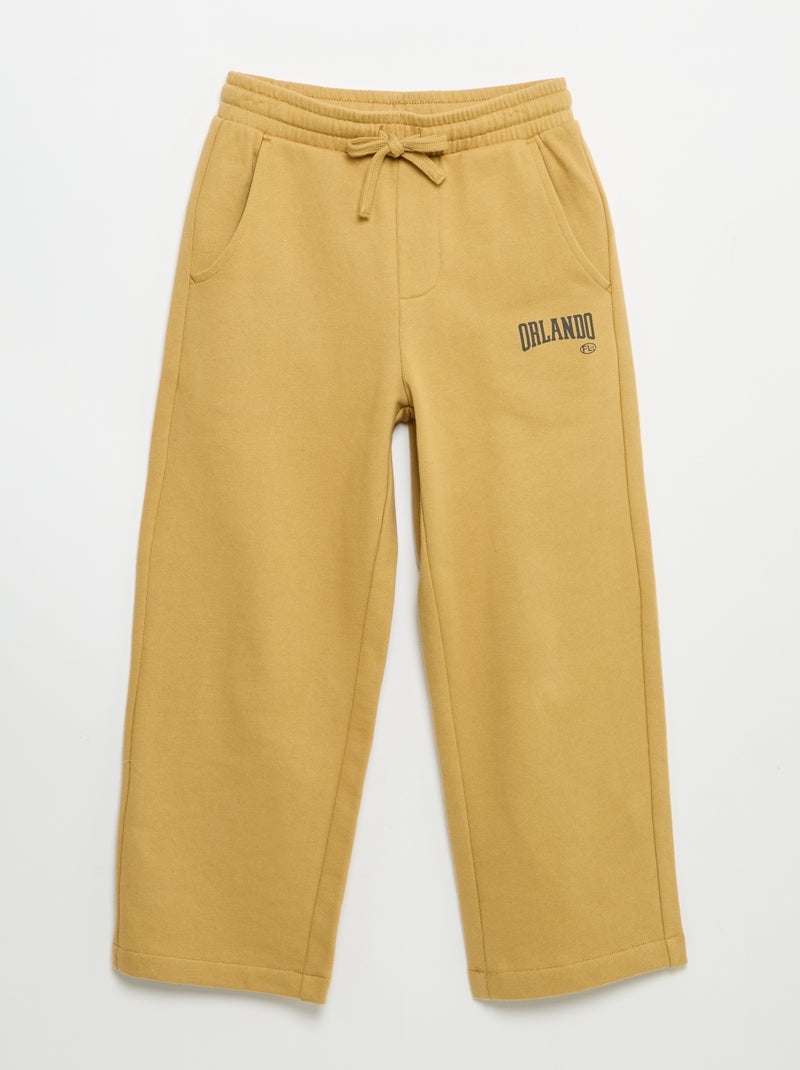 Ensemble jogging sweat zippé à capuche + jogging - 2 pièces Jaune - Kiabi