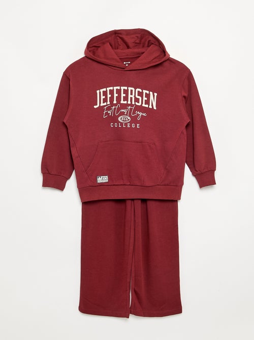Ensemble jogging sweat zippé à capuche + jogging - 2 pièces - Kiabi Ensemble jogging sweat zippé à capuche + jogging - 2 pièces - Kiabi