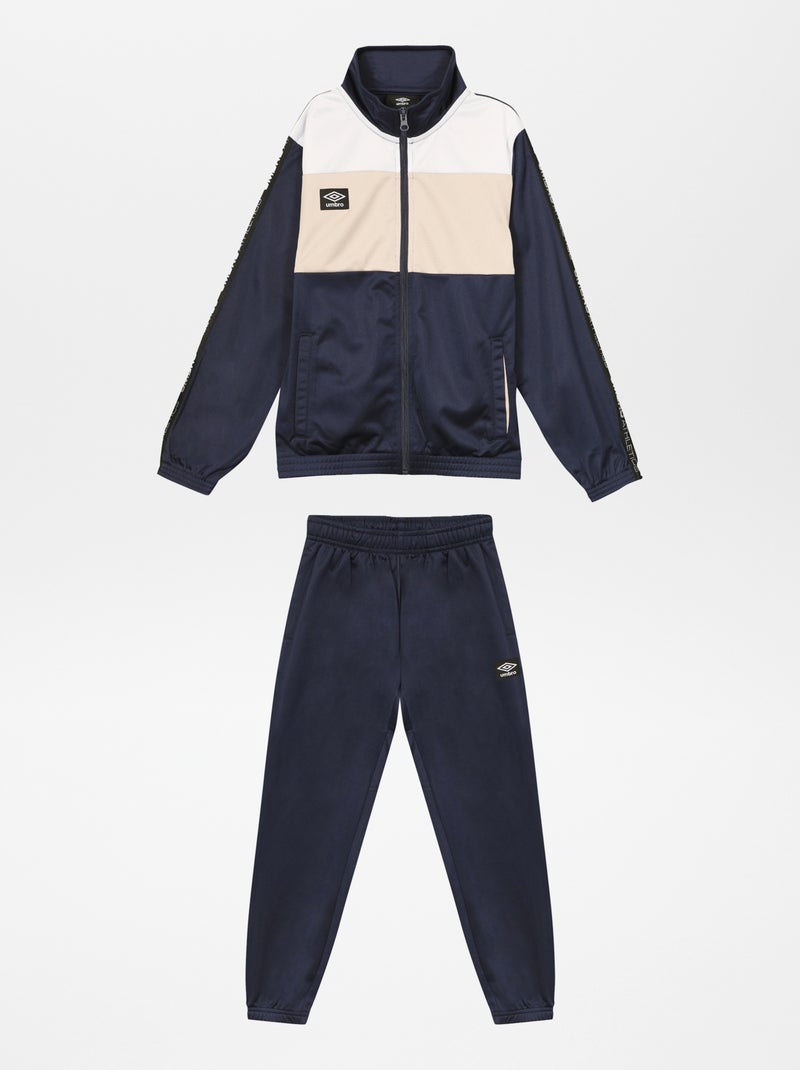 Ensemble jogging + sweat zippé 'Umbro' Bleu - Kiabi