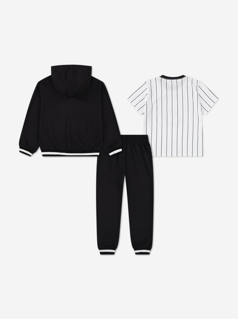 Ensemble  Jordan 3 pièces t-shirt gilet à capuche et bas Noir - Kiabi