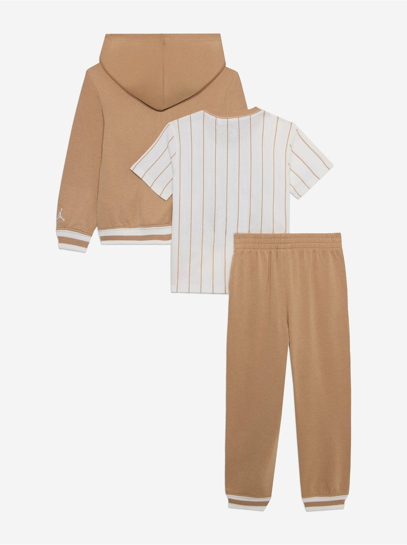 Ensemble  Jordan 3 pièces t-shirt gilet et bas Beige - Kiabi