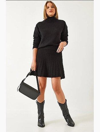 Ensemble jupe et haut en tricot lucci