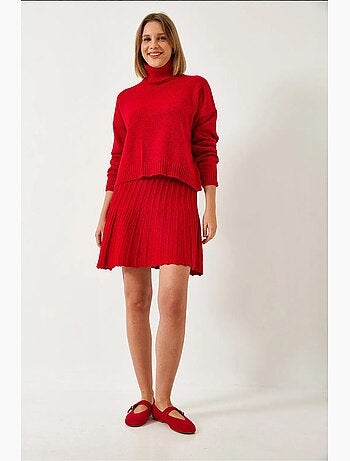 Ensemble jupe et haut en tricot lucci