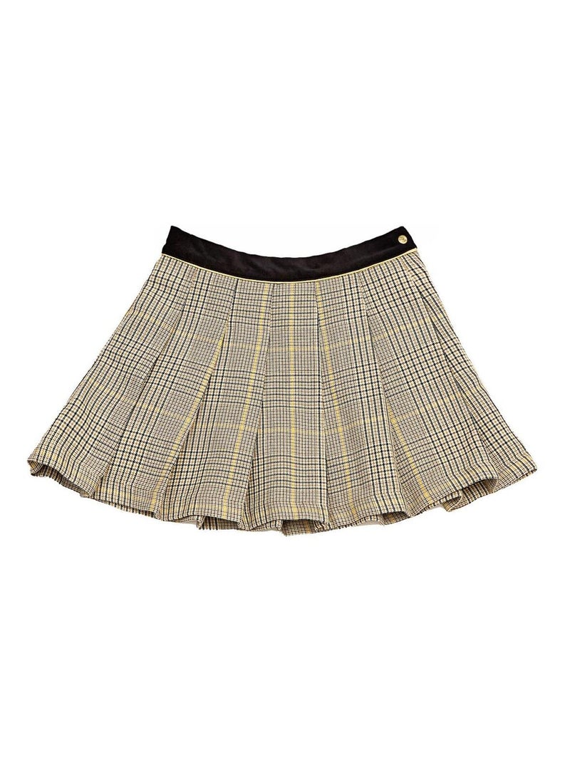 Ensemble   Jupe Plissée  et  & Col roulé  - La Faute à Voltaire Beige - Kiabi