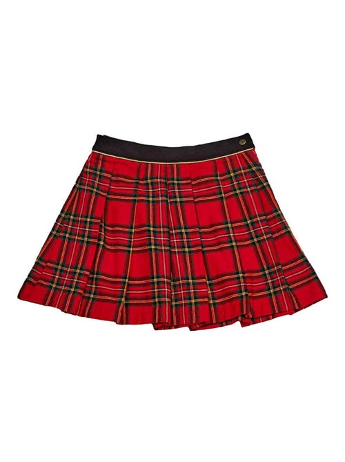 Ensemble   Jupe Plissée Tartan   & Col roulé  - La Faute à Voltaire - Kiabi