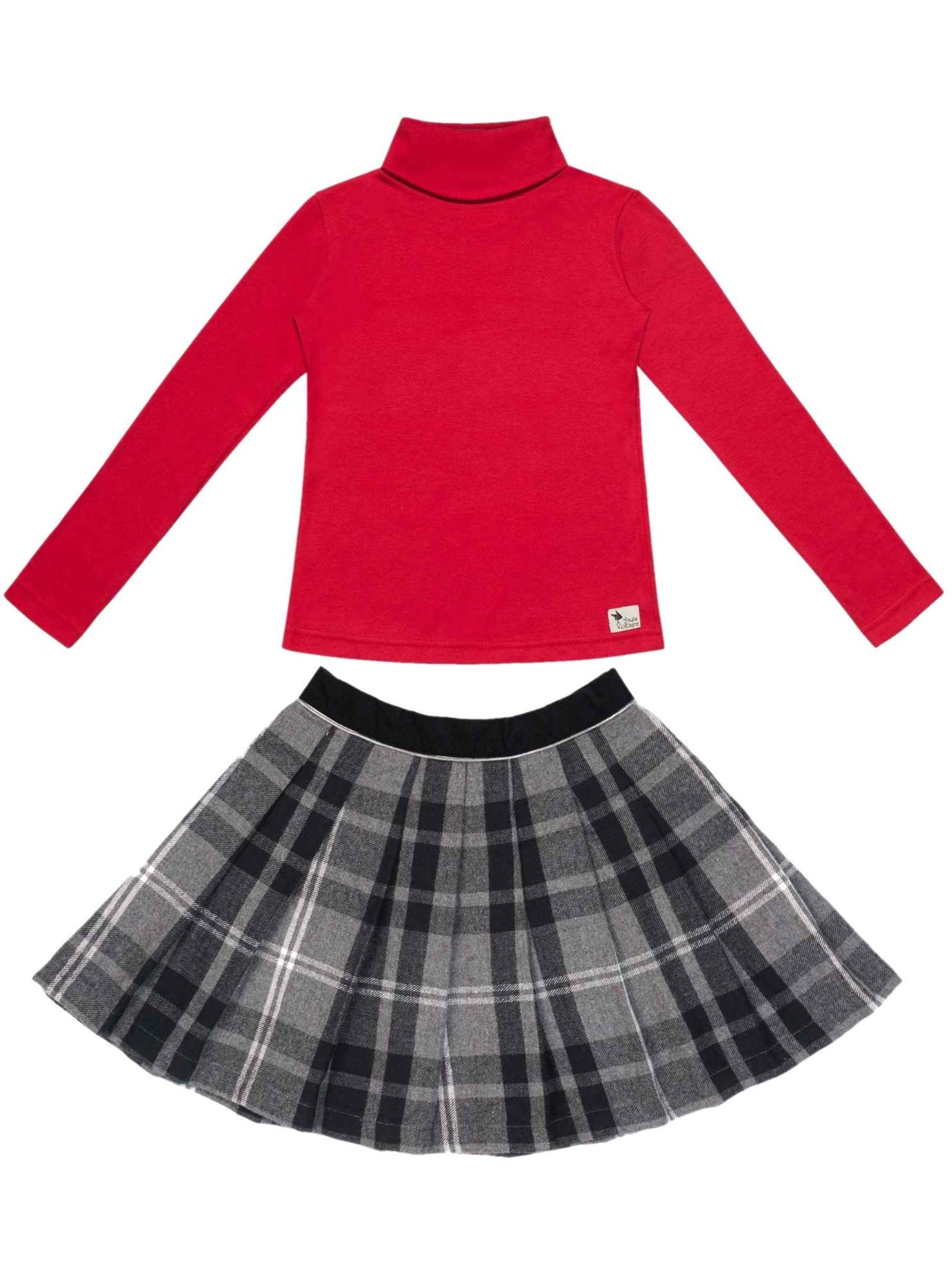 Jupe Femme Plissée Taille Haute - Tricotée, Élastique, Mini Jupe D'Automne/Hiver - 4