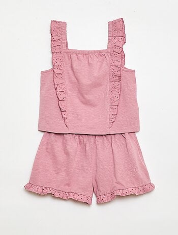 Ensemble léger débardeur + short - 2 pièces