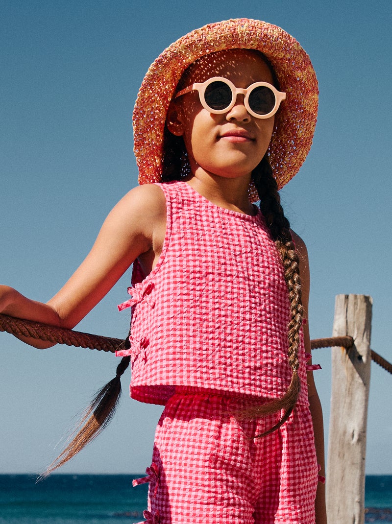 Ensemble léger short + blouse - 2 pièces Rose - Kiabi