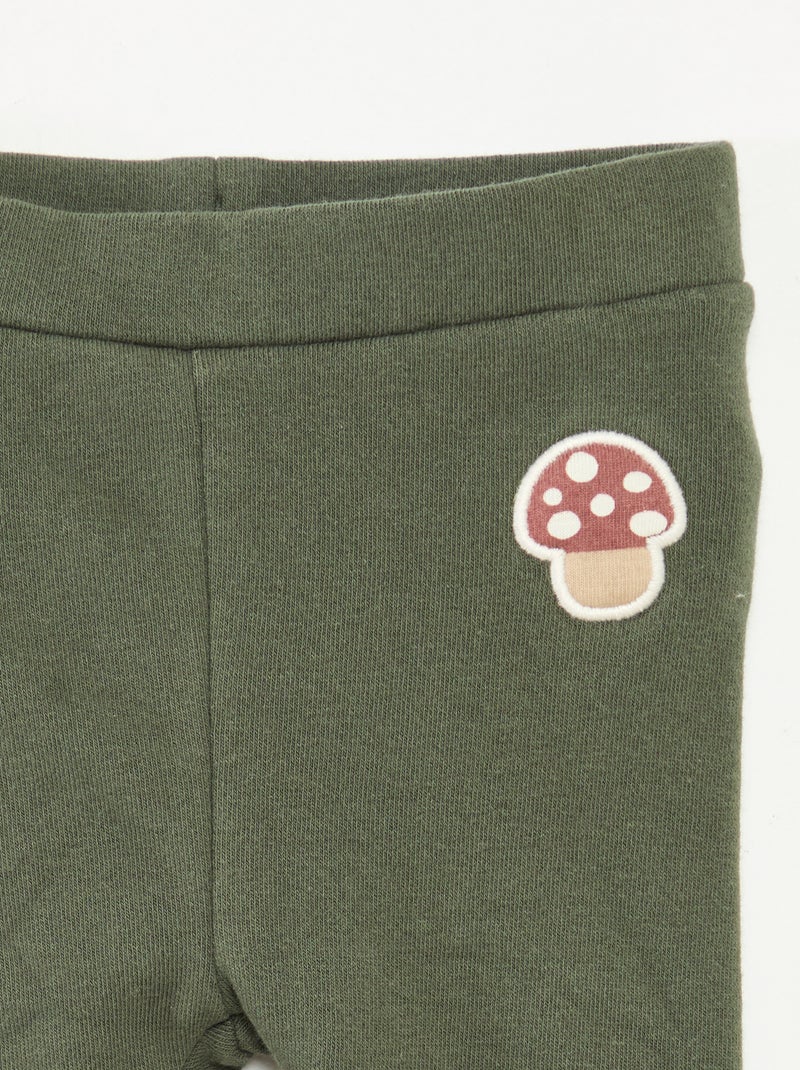 Ensemble legging en tricot animé + chaussettes all-over en coton Kaki - Kiabi