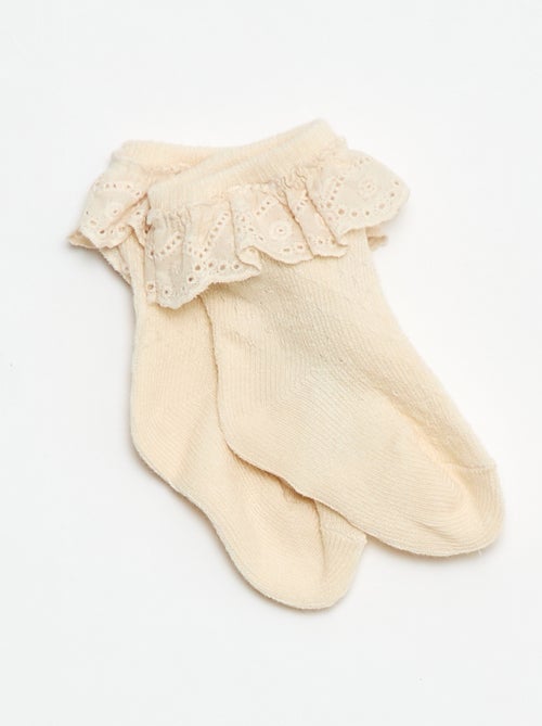 Ensemble Legging fantaisie + chaussette en dentelle - Kiabi