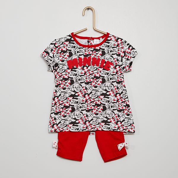 Ensemble Legging T Shirt Minnie Bebe Fille Gris Rouge Kiabi 7 00