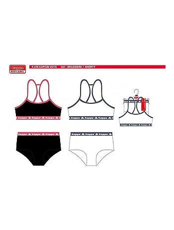 Ensemble Lingerie Fille KAPPA - Pack de 2