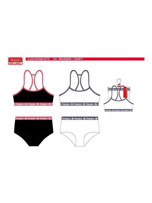 Ensemble Lingerie Fille KAPPA - Pack de 2 - Kiabi