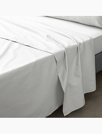 Ensemble literie 4 pièces – drap plat + drap housse + 2 taies – percale 78 fils