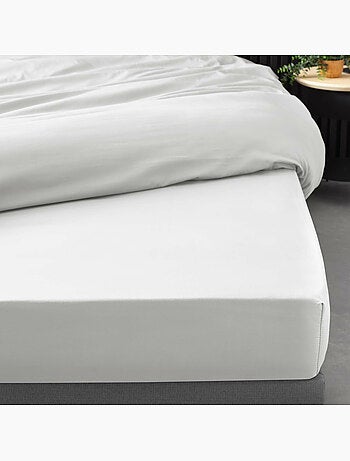 Ensemble literie 4 pièces – drap plat + drap housse + 2 taies – percale 78 fils
