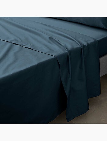 Ensemble literie 4 pièces – drap plat + drap housse + 2 taies – percale 78 fils
