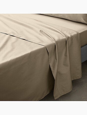 Ensemble literie 4 pièces – drap plat + drap housse + 2 taies – percale 78 fils