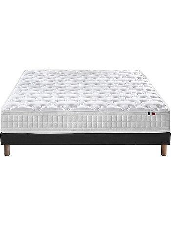 Ensemble literie ASTRE : matelas ressorts, sommier et accessoires - 140 x 190 cm
