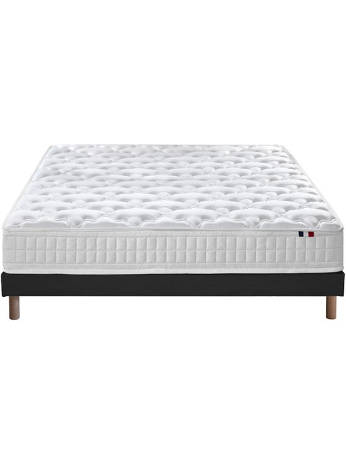 Ensemble literie ASTRE : matelas ressorts, sommier et accessoires - 140 x 190 cm - Kiabi