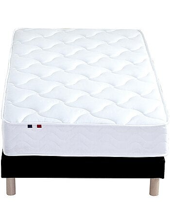Ensemble literie ASTRE : matelas ressorts, sommier et accessoires - 90 x 190 cm