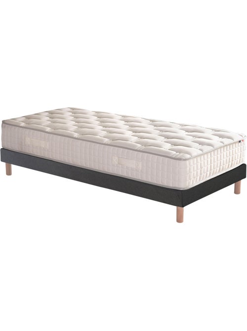 Ensemble literie : matelas à ressorts COSMOS et sommier - qualité française - Sommier - Noir - Kiabi