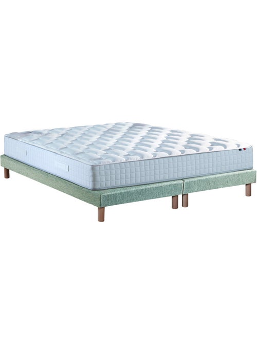 Ensemble literie : matelas à ressorts COSMOS et sommier - qualité française - Sommier - Vert celadon - Kiabi Ensemble literie : matelas à ressorts COSMOS et sommier - qualité française - Sommier - Vert celadon - Kiabi