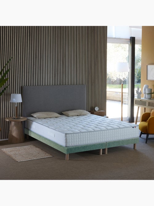 Ensemble literie : matelas à ressorts COSMOS et sommier - qualité française - Sommier - Vert celadon - Kiabi Ensemble literie : matelas à ressorts COSMOS et sommier - qualité française - Sommier - Vert celadon - Kiabi