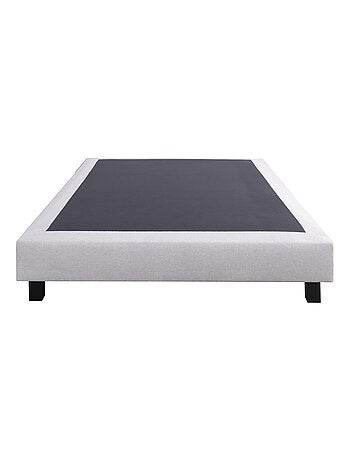 Ensemble literie mousse mémoire de forme 24 cm + sommier gris