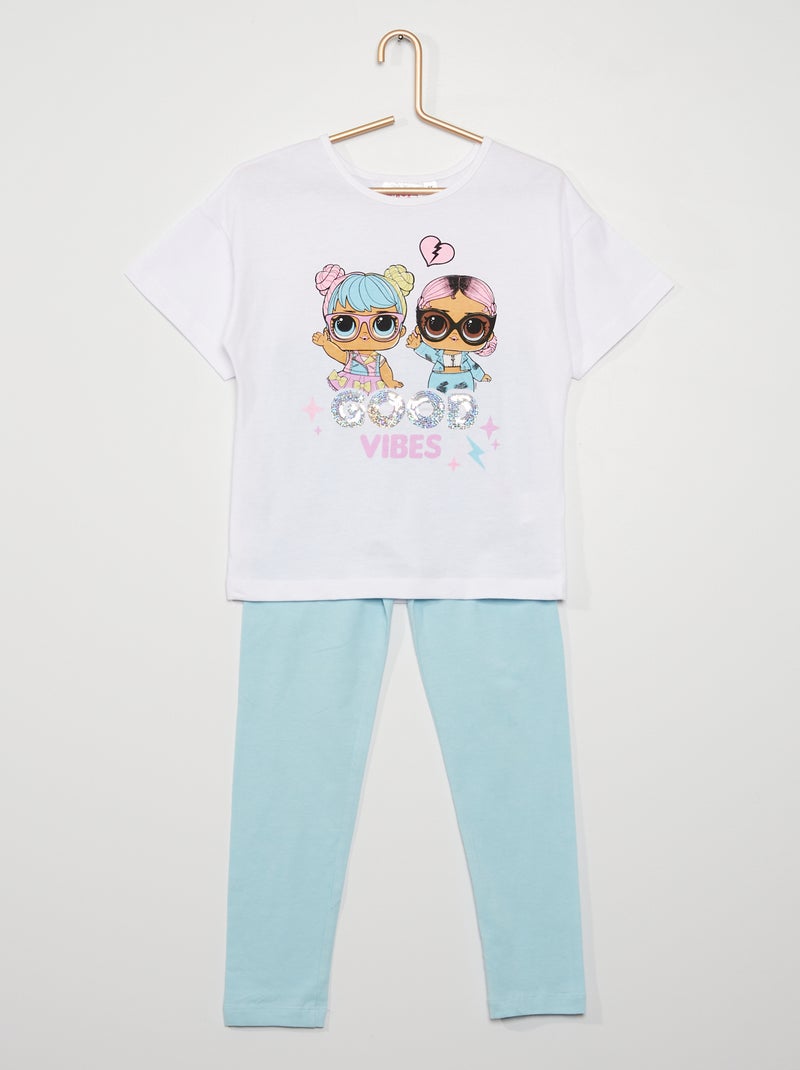 Ensemble 'L.O.L Surprise'  T-shirt + legging Bleu/rose - Kiabi