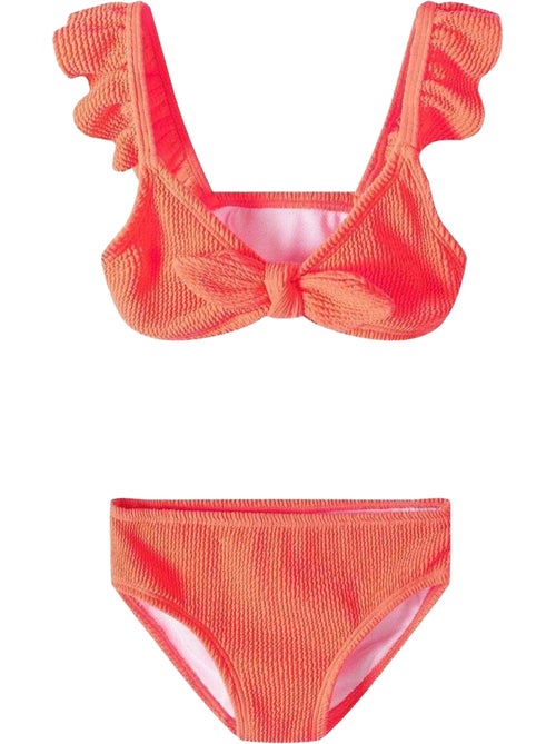 Ensemble maillot de bain 2 pièces manches ruchées motif/style texturé - minoti - Kiabi Ensemble maillot de bain 2 pièces manches ruchées motif/style texturé - minoti - Kiabi