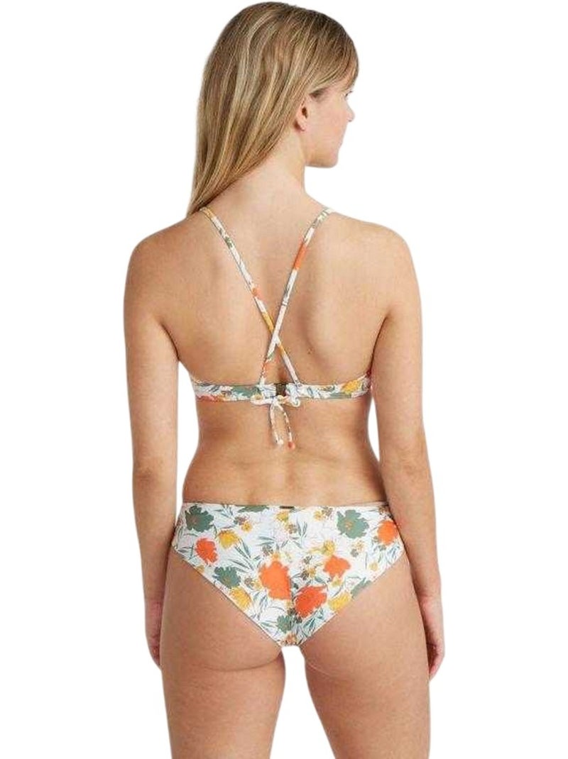 Ensemble maillot de bain 2 pièces motif/style floral baay maoi - o´neill Blanc Orange - Kiabi