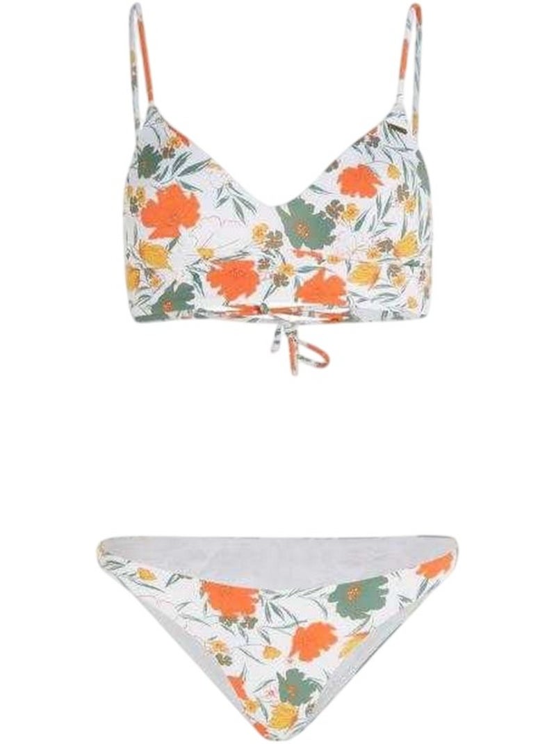 Ensemble maillot de bain 2 pièces motif/style floral wave skye - o´neill Blanc Bleu - Kiabi