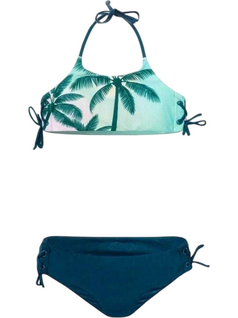 Ensemble maillot de bain 2 pièces motif/style palmier hala - aquawave Vert - Kiabi