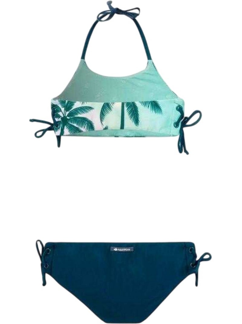 Ensemble maillot de bain 2 pièces motif/style palmier hala - aquawave Vert - Kiabi
