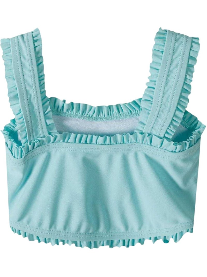 Ensemble maillot de bain 2 pièces motif/style uni - minoti Bleu - Kiabi