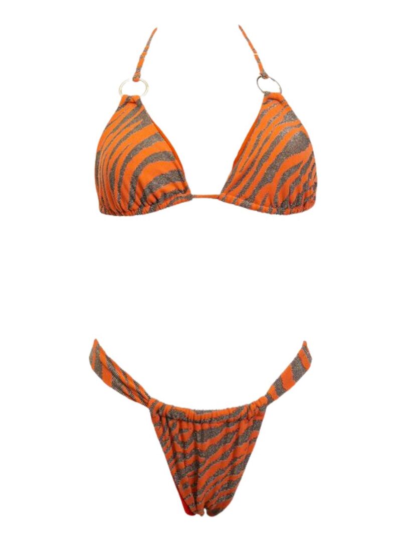 Ensemble maillot de bain triangle Fever 80 Orange - Kiabi