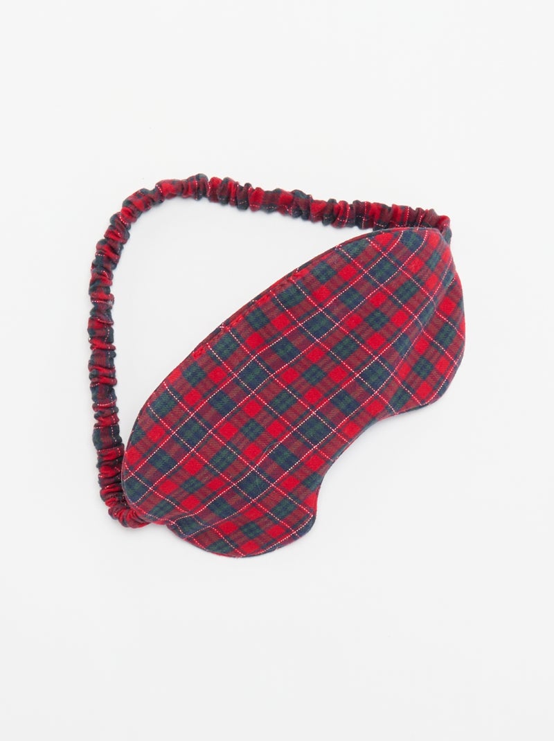 Ensemble masque de nuit + chouchou + bandeau Rouge - Kiabi