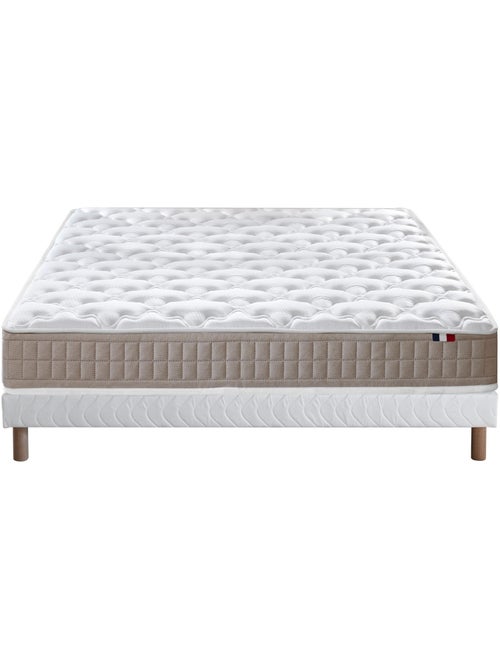 Ensemble matelas 100% latex 3 zones PURE avec sommier - confort français - Sommier - Blanc - Kiabi Ensemble matelas 100% latex 3 zones PURE avec sommier - confort français - Sommier - Blanc - Kiabi