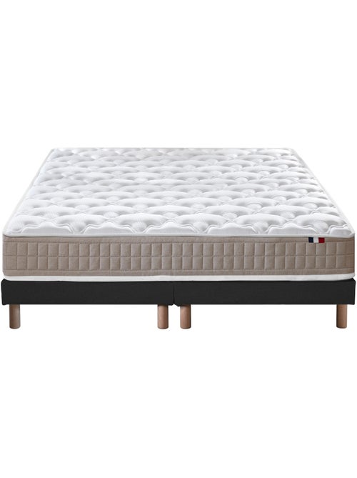 Ensemble matelas 100% latex 3 zones PURE avec sommier - confort français - Sommier - Noir - Kiabi Ensemble matelas 100% latex 3 zones PURE avec sommier - confort français - Sommier - Noir - Kiabi