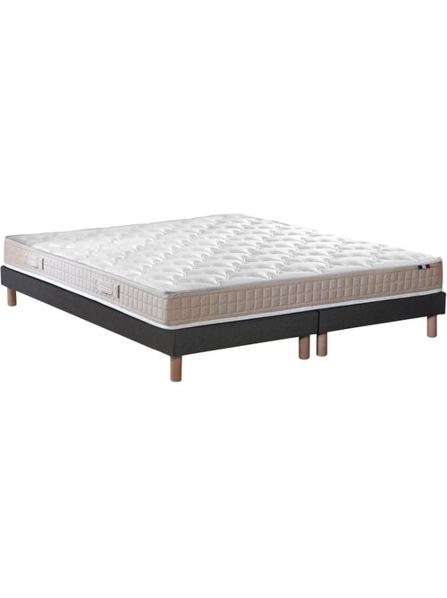 Ensemble matelas 100% latex 3 zones PURE avec sommier - confort français - Sommier - Noir - Kiabi Ensemble matelas 100% latex 3 zones PURE avec sommier - confort français - Sommier - Noir - Kiabi