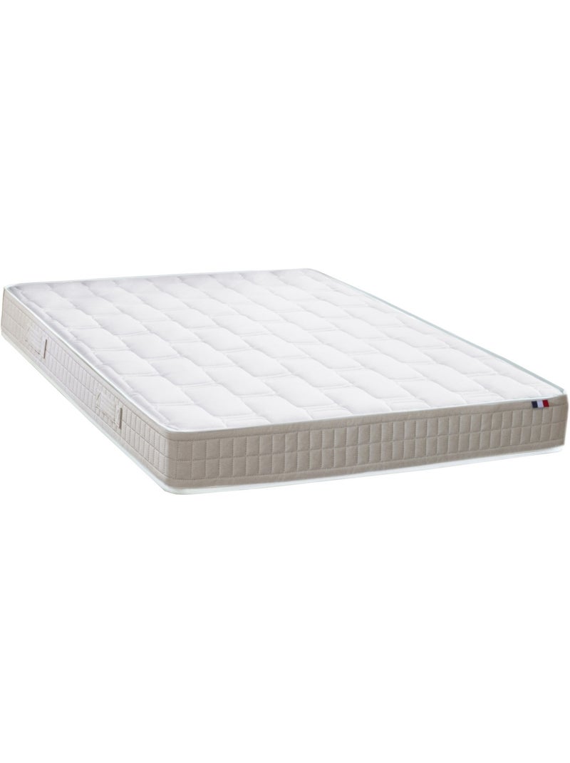 Ensemble matelas 100% latex, 5 zones, H18, 85kg/m3, sommier en kit gris Blanc Gris - Kiabi